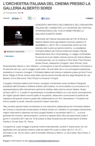 STEFANO FAKE_ORCHESTRA ITALIANA DEL CINEMA - GALLERIA ALBERO SORDI 01